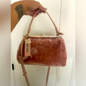 NWT Sunset + Spring bag faux fur